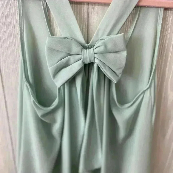 Buttons Mint Green Top With Bow Size M - Picture 4 of 4